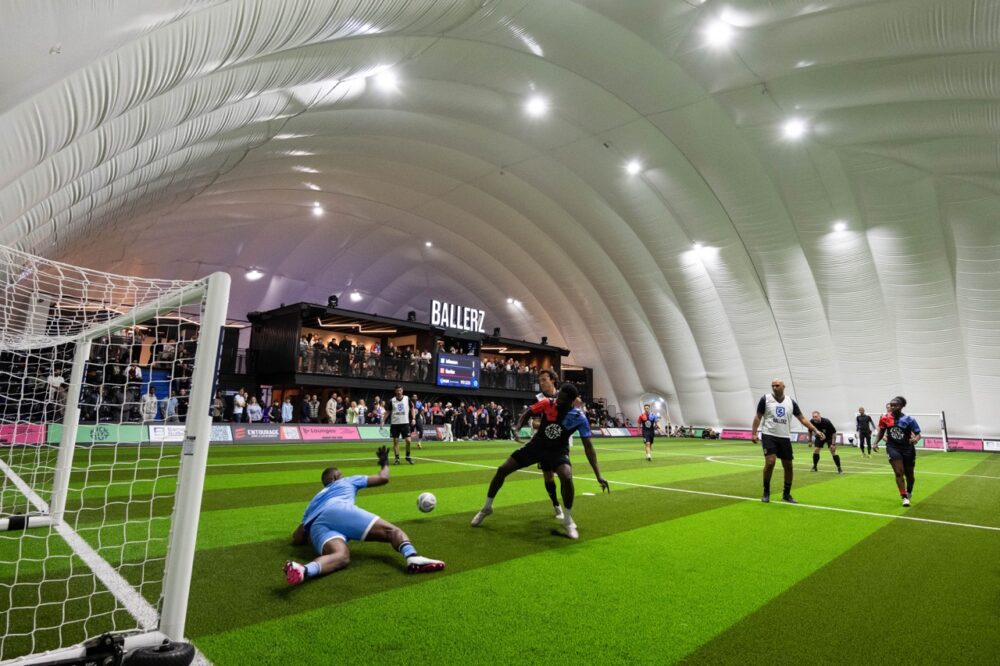 Ballerz Dome Launched At Bluewater With Star-Studded Football Tournament 1 Ballerz Bluewater 005 Credit Jeff Spicer PA Media Assignments. Large